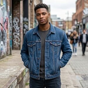 Levi’s Classic Denim Trucker Jacket - Dark Wash, Sz XL